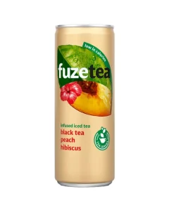 Fuze tea peach hibiscus blik (24x 25cl)