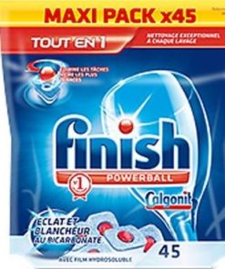 45 Lave-Vaisselle Film Hydrosoluble Tout en 1 Max bicarbonate Finish