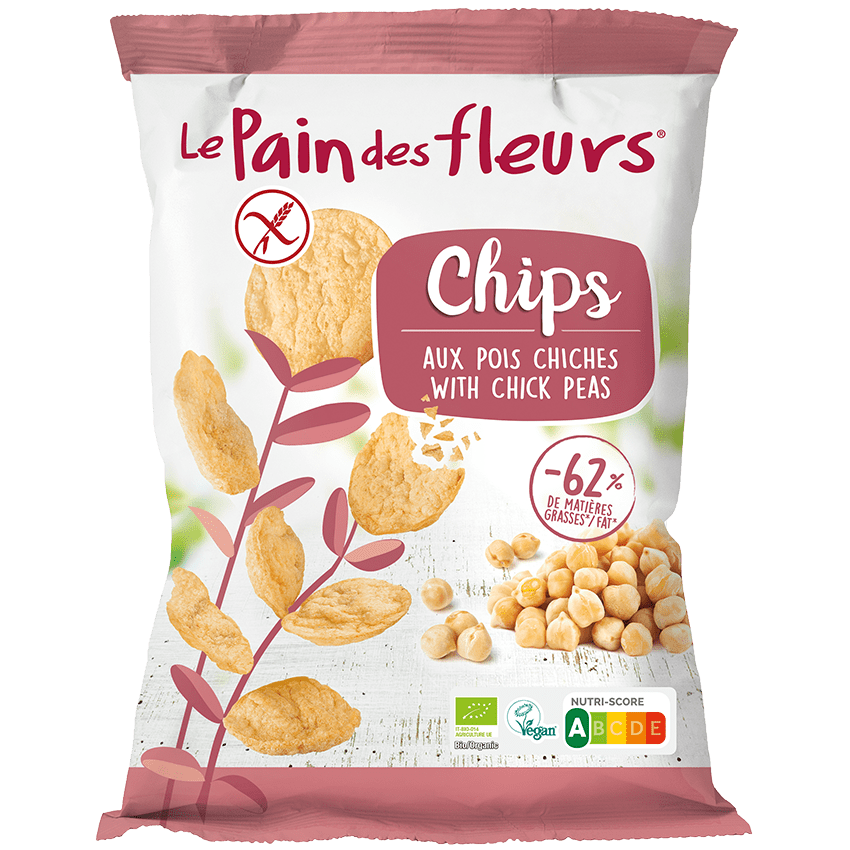 Le Pain des Fleurs Chips aux Pois Chiches 50G