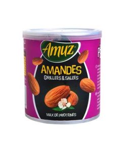 Amandes grillées et salées en boîte Amuz 90g
