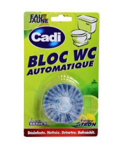 Bloc WC Automatique Fraîcheur Citron Cadi  50g