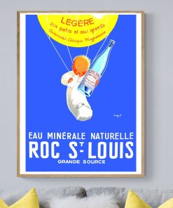 Affiche Eau Minérale Roc Saint Louis
