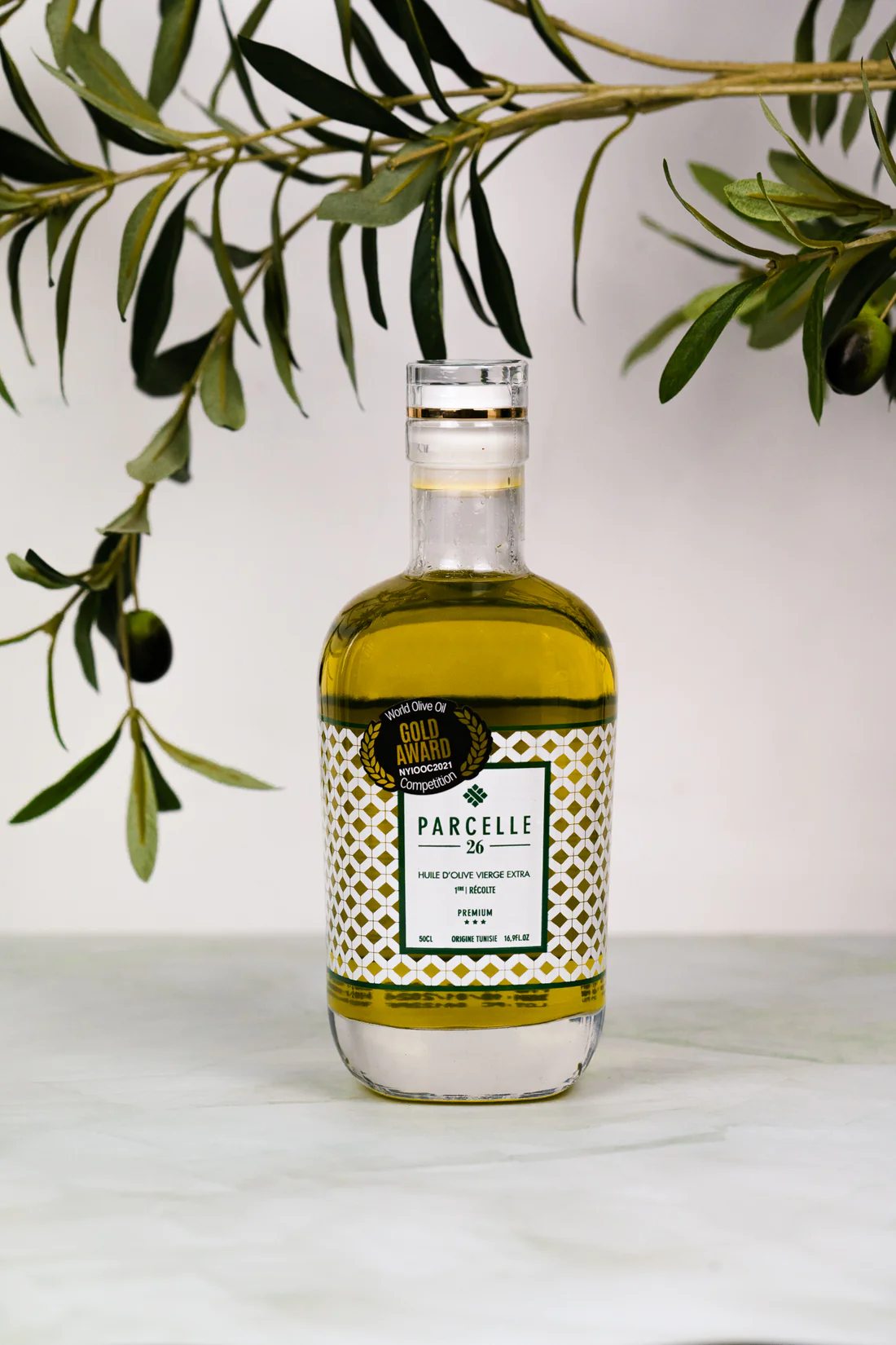PARCELLE 26, Huile d’olive 1ère récolte, fruité vert
