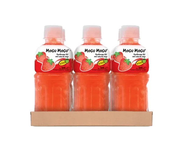 Mogu Mogu Aardbei Fles (6x 320ml)