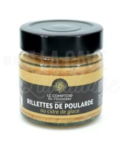 Rillettes de Poularde au Cidre de Glace – Le Comptoir du Fougeray – 100gr