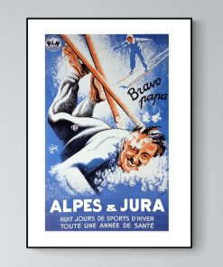 Affiche Alpes Jura Bravo Papa